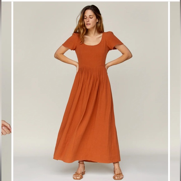 Christy Dawn Scarlett Dress in Rust - Picture 3 of 8